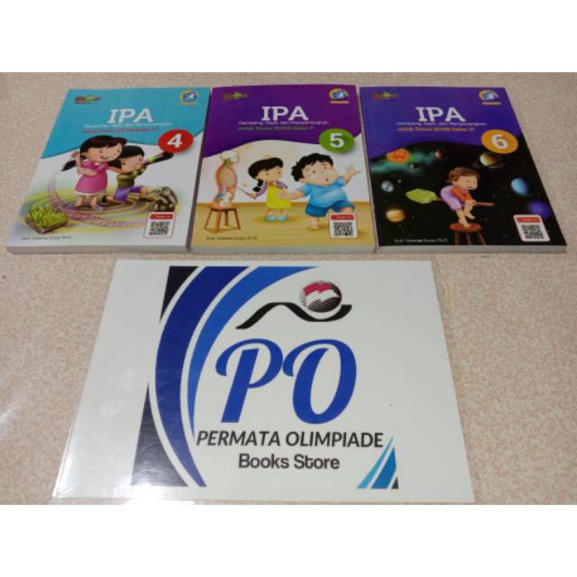 Buku Gasing IPA Kelas 4-6 SD/MI. Penulis Prof. Yohanes Surya Ph. D