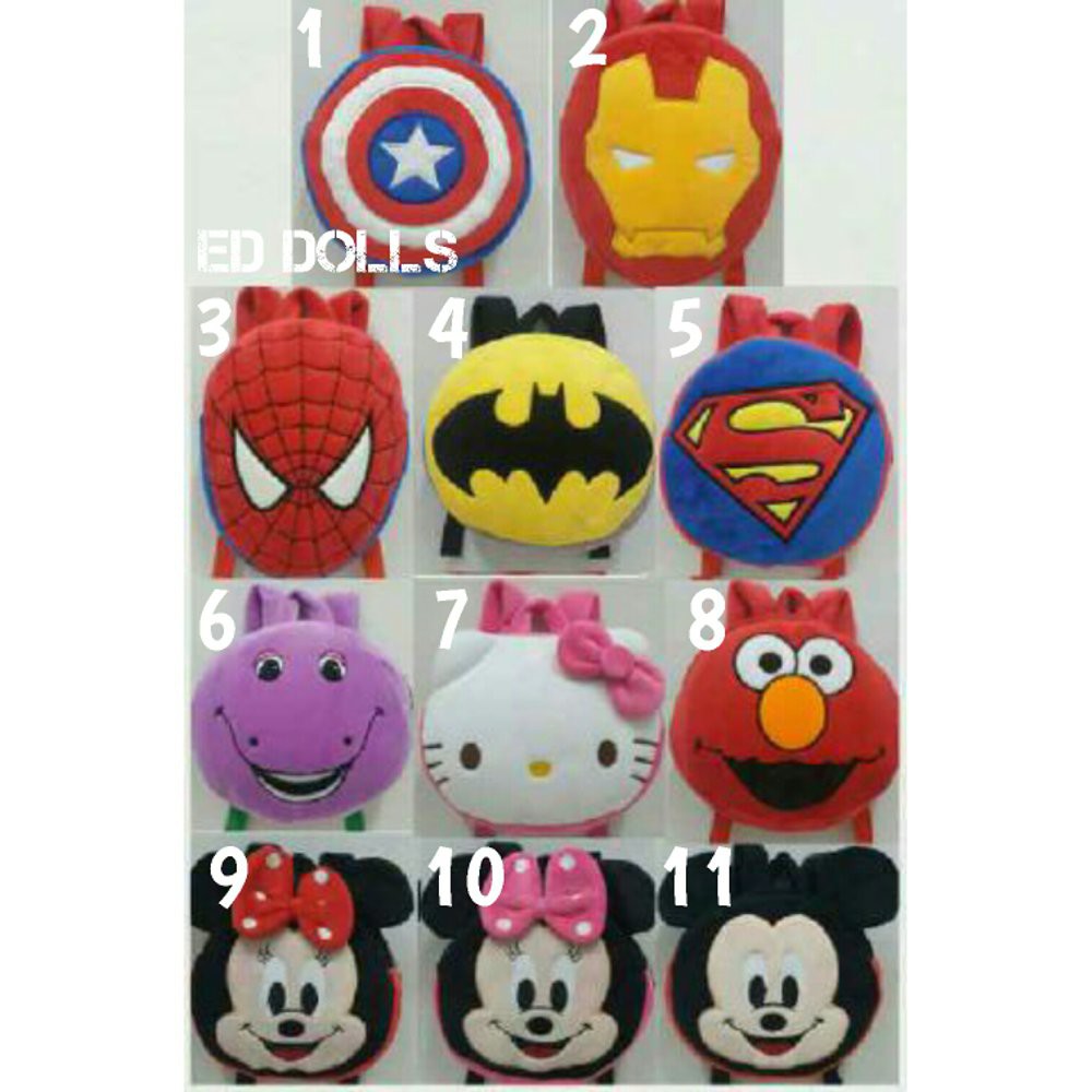 Unik TAS RANSEL BONEKA ANAK BACKPACK BARNEY Berkualitas