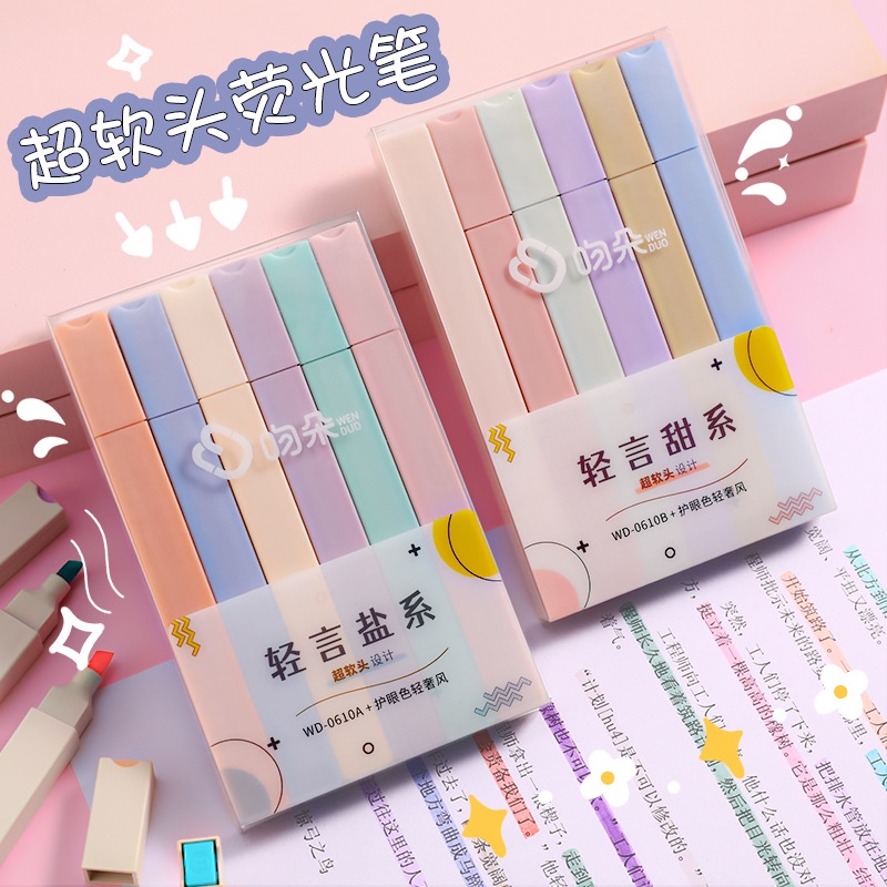 

COD MULTICOLOR HIGHLITER PASTEL 6 COLORS / STABILO PASTEL / MARKER PEN SOFT TIP / COLOR MARKER SPIDOL PREMIUM IMPORT