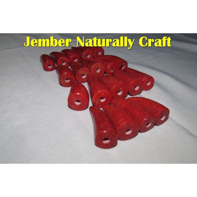 Pipa Rokok RED CORAL Batu Marjan Paket 19 NATURALLY CRAFT JEMBER