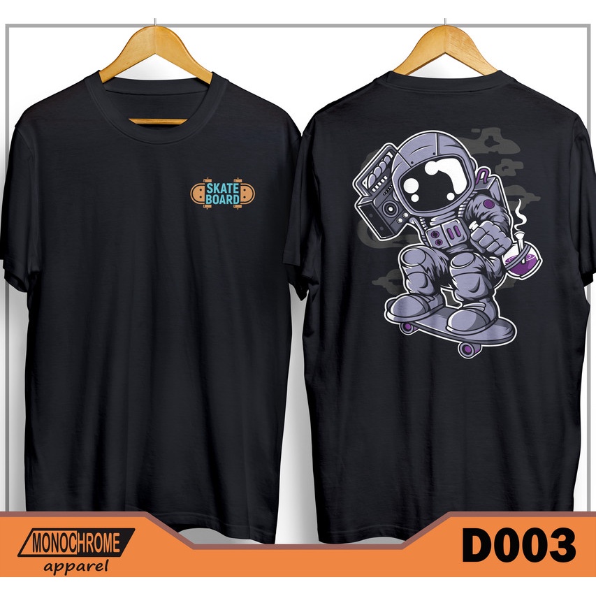 D003 Kaos Baju Skate Skater Skaters Skateboard Distro Pria
