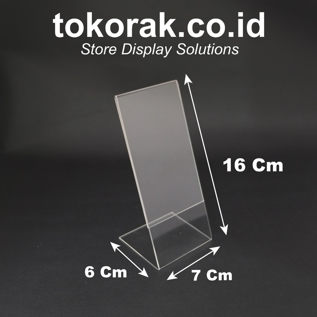 ACRYLIC NOMER MEJA -AKRILIK-TENT CARD - MENU BROSUR - DISPLAY HOLDER
