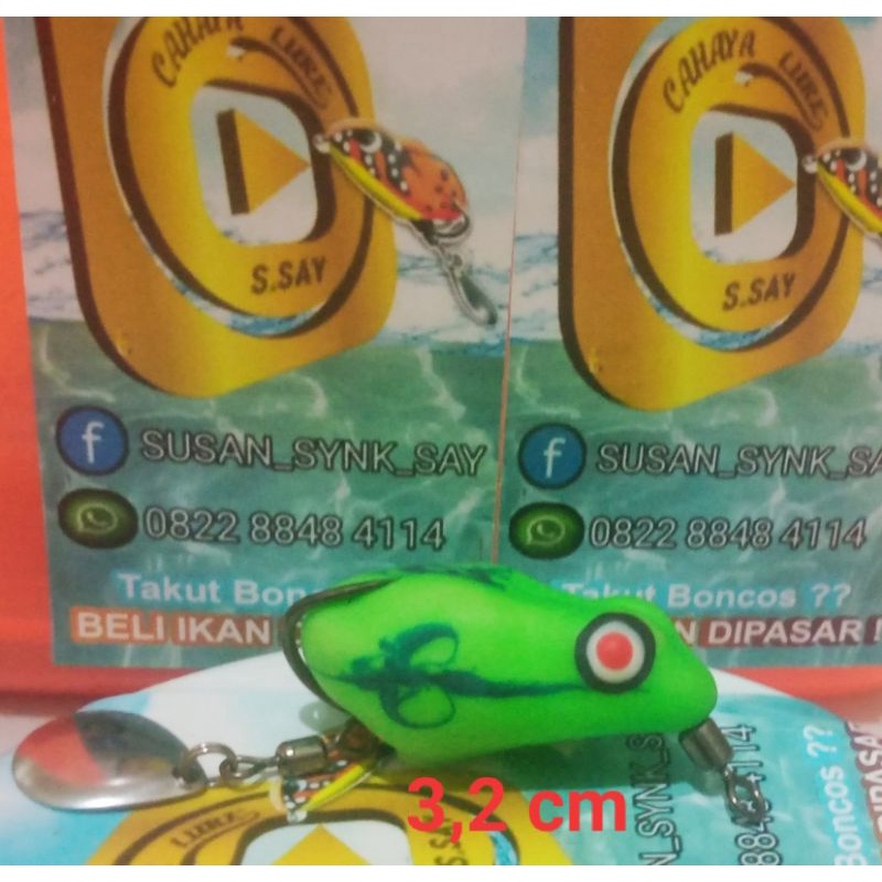 softfrog / umpan palsu / umpan casting / lure casting / kodok palsu ukuran 3,2 cm