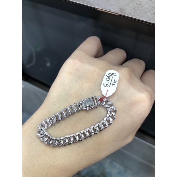 Gelang ANAK sisik naga emas putih asli 8K/375