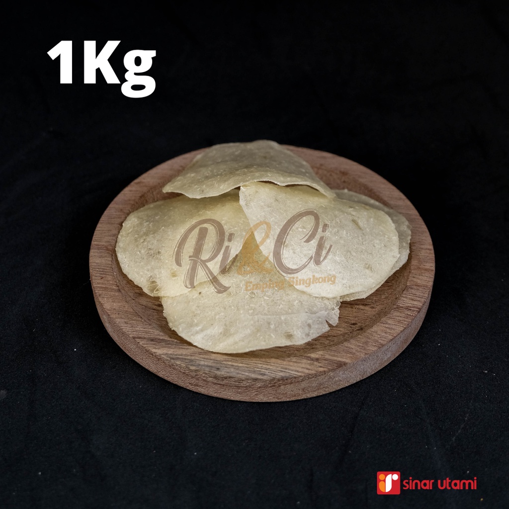 Ri&Ci - Keripik Singkong Kripik Singkong Emping Singkong Opak Singkong Mentah Kecil Mini Tipis Renya