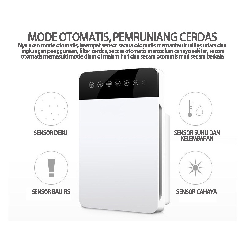 BLUE SKY Air Purifier Lite Touch Display Pembersih Udara Dengan Hepa Filter