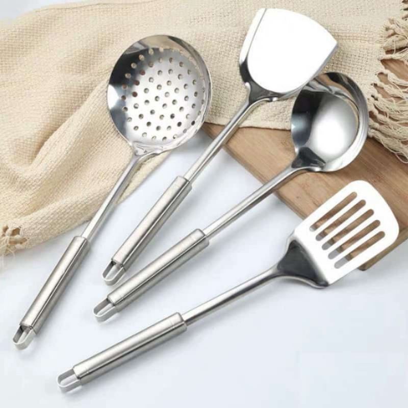 4 in 1 Alat masak Kitchenware stainless set / alat masak set / alat masak paking dus