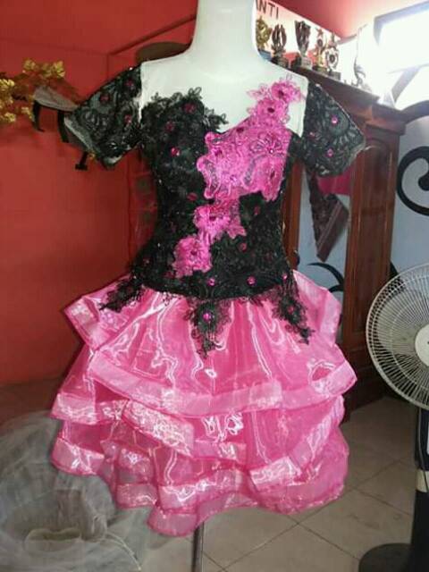 BAJU NYANYI ORGANZA MIX TILE KOMBI BRUKAT