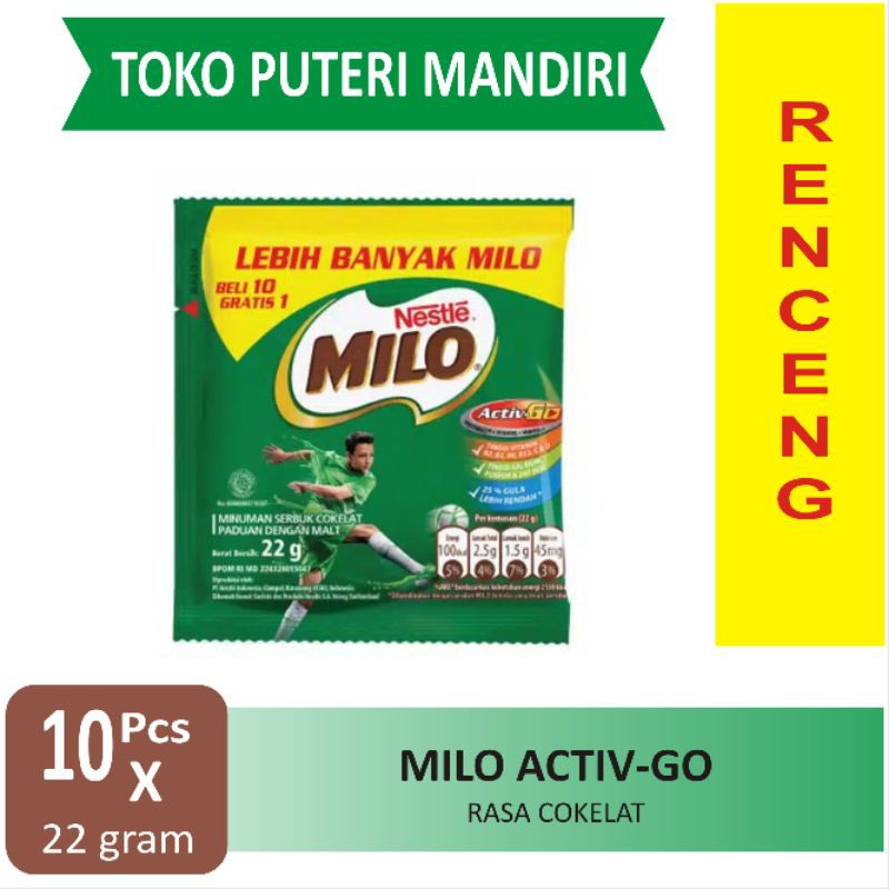 

Milo Aktiv-Go Cokelat Renceng isi 10 Pcs