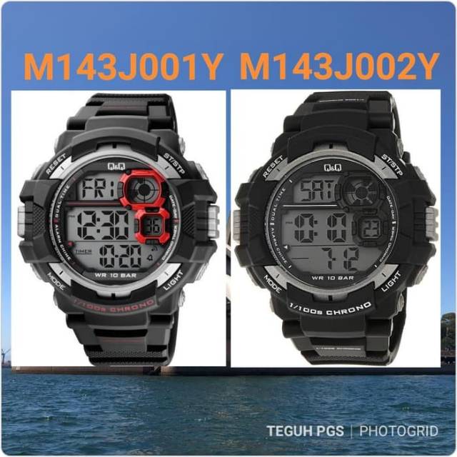 Jam Tangan Digital Pria Q&Q QnQ QQ Asli Ori Original M143 M143J M 143