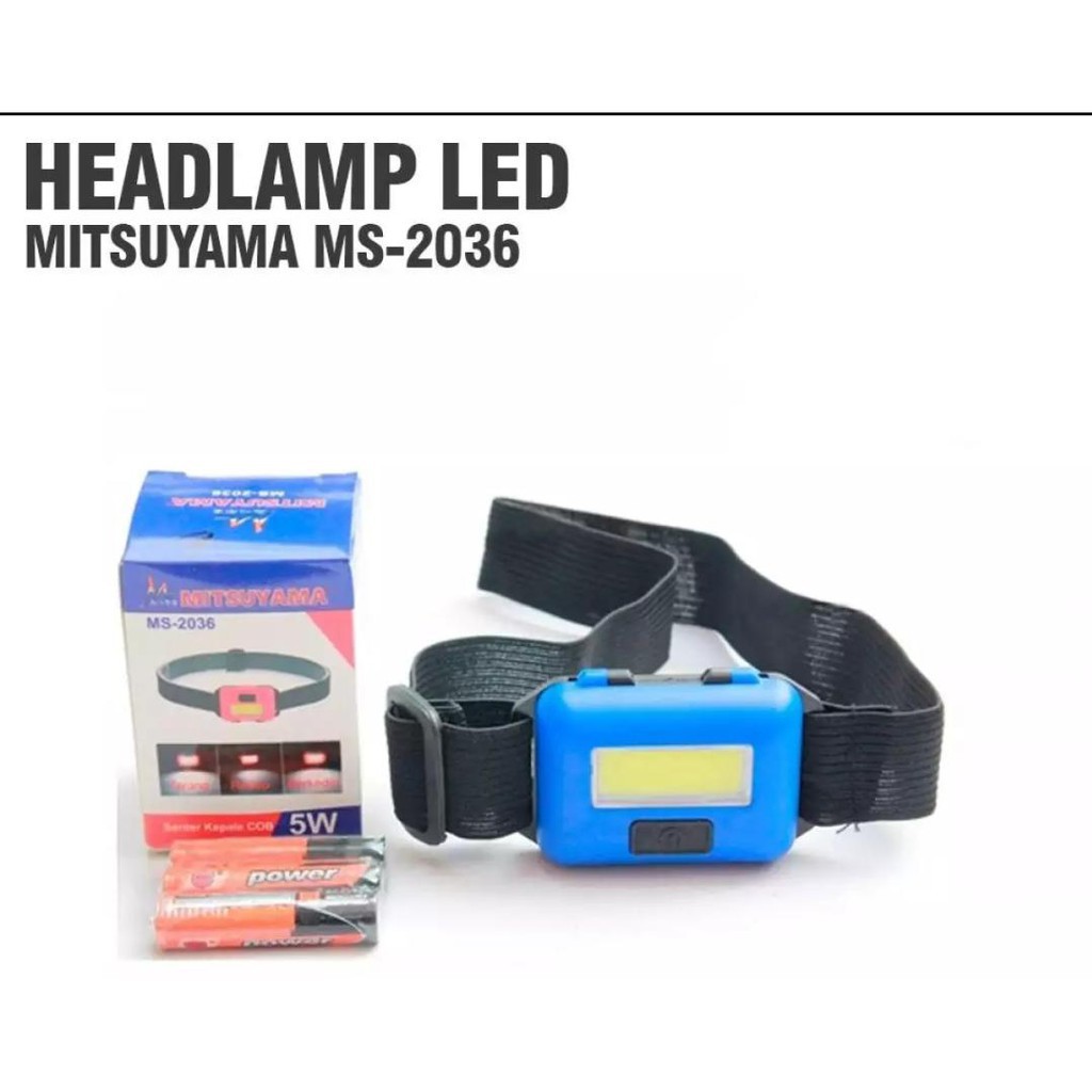 HEADLAMP Balsem -  Headlamp Mitsuyama 5 watt - Lampu senter kepala