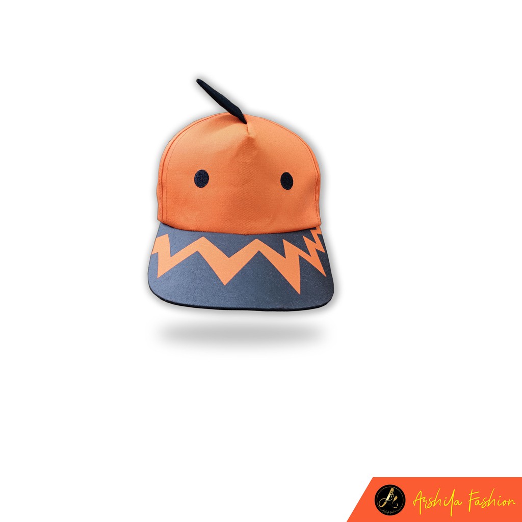 Baby Shark Baseball Hat Topi Anak Bayi Casual  / Topi Anak Babyshark / Topi Anak Baby shark-Orange