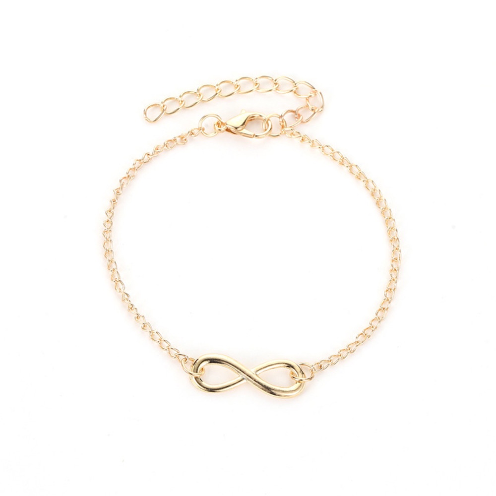 【COD Tangding】Gelang Desain Angka 8 Model Simple Untuk Wanita