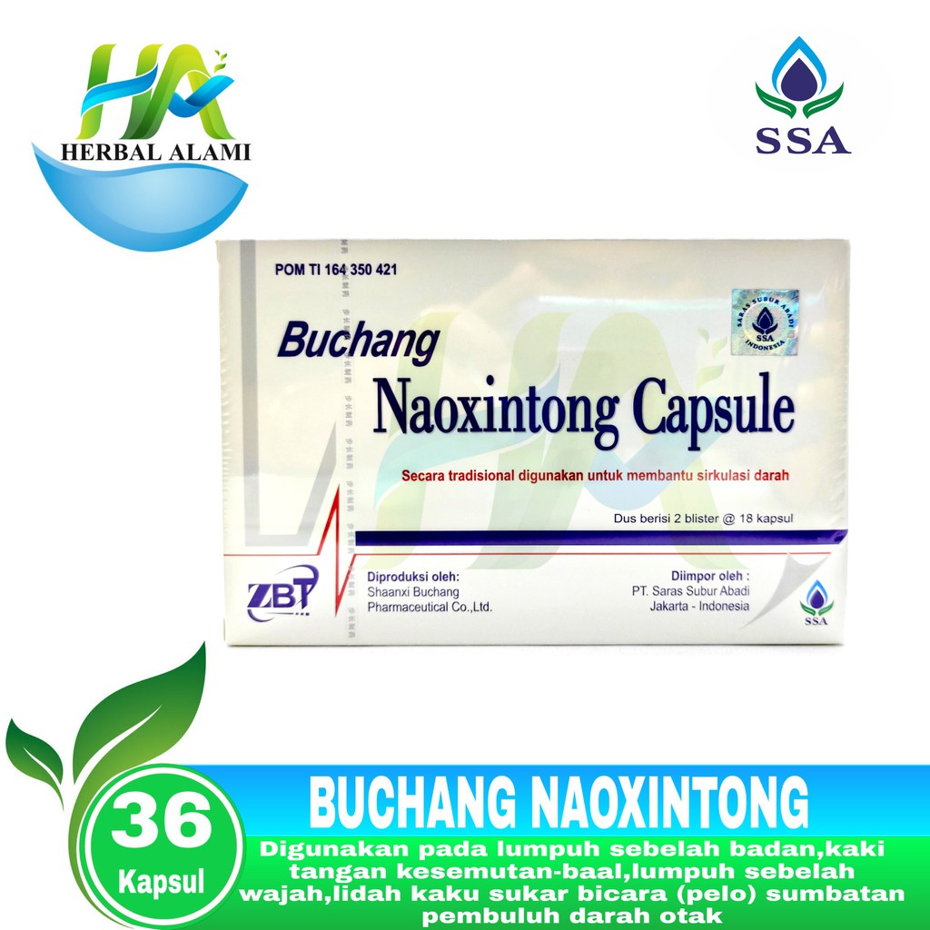 Buchang Naoxintong Capsule ( Lembaran ) - Obat Stroke/Struk &amp; Jantung