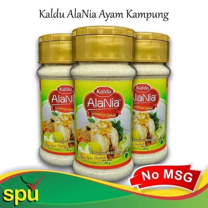 

Kaldu AlaNia Ayam Kampung 80gr - Kaldu Sehat Non MSG - Kaldu MPASI