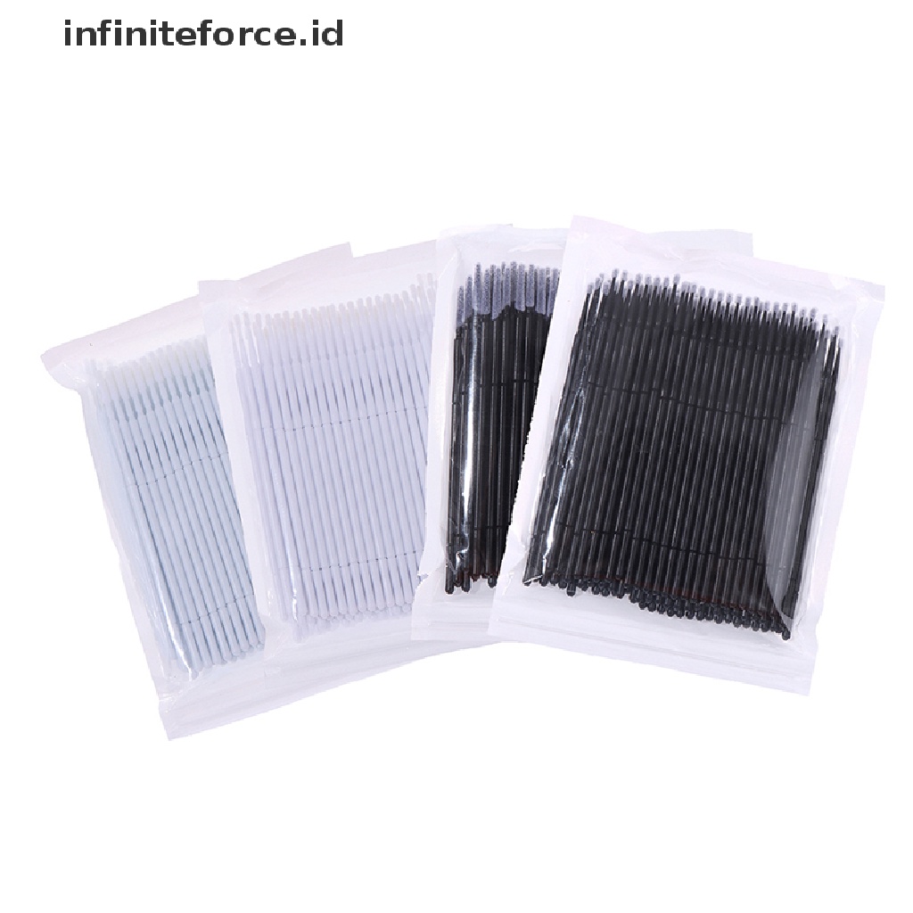 (Infiniteforce.Id) 100pcs / Set Brush Maskara Sekali Pakai Untuk Makeup / Kosmetik Wanita