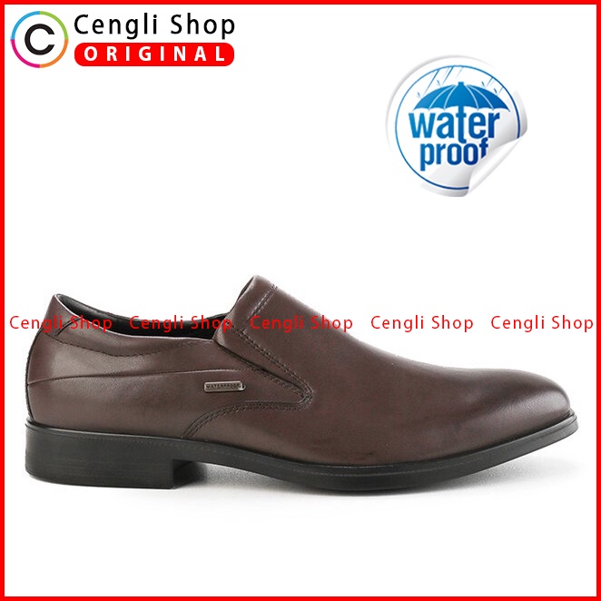 SEPATU FORMAL HUSH PUPPIES PRIA ORIGINAL PANTOFEL KULIT COKLAT HM003