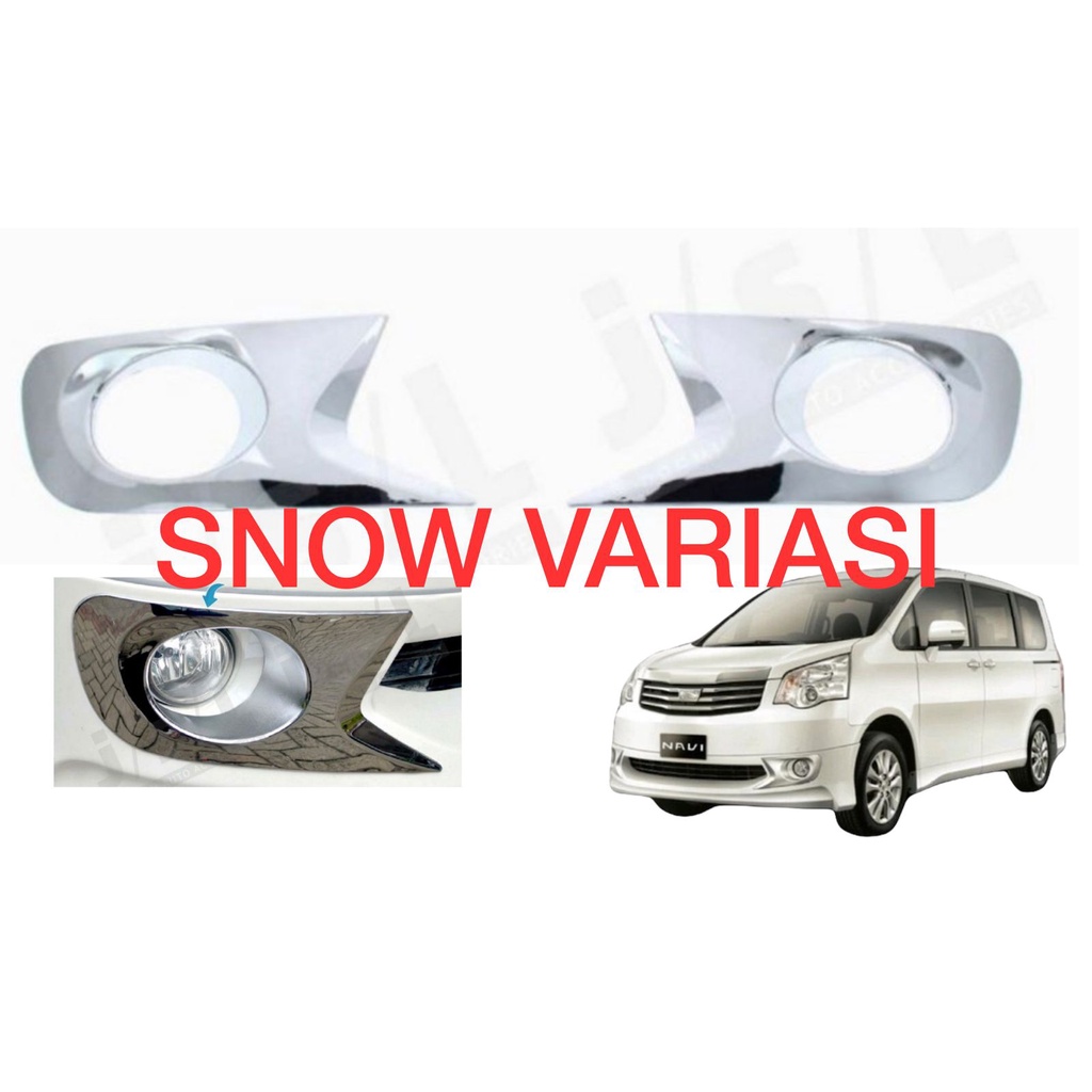 Cover Foglamp Fog Lamp Toyota Nav1 Nav 1 Chrome JSL