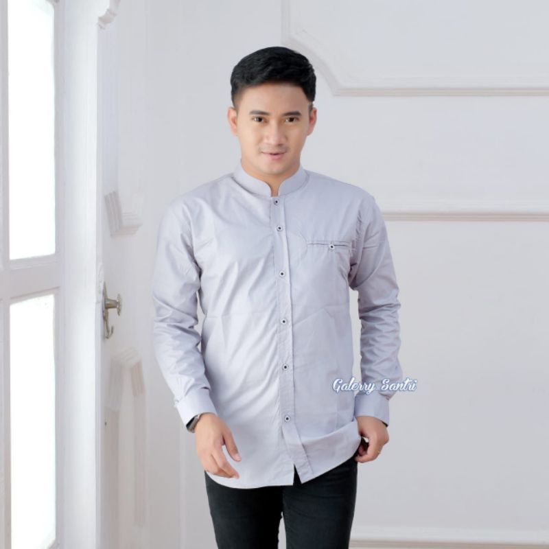 Baju Koko Habibah lengan panjang