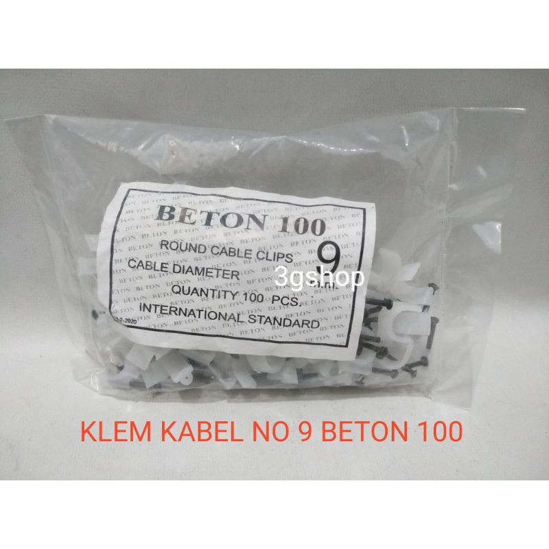 KLEM KABEL NO 9 BETON 100