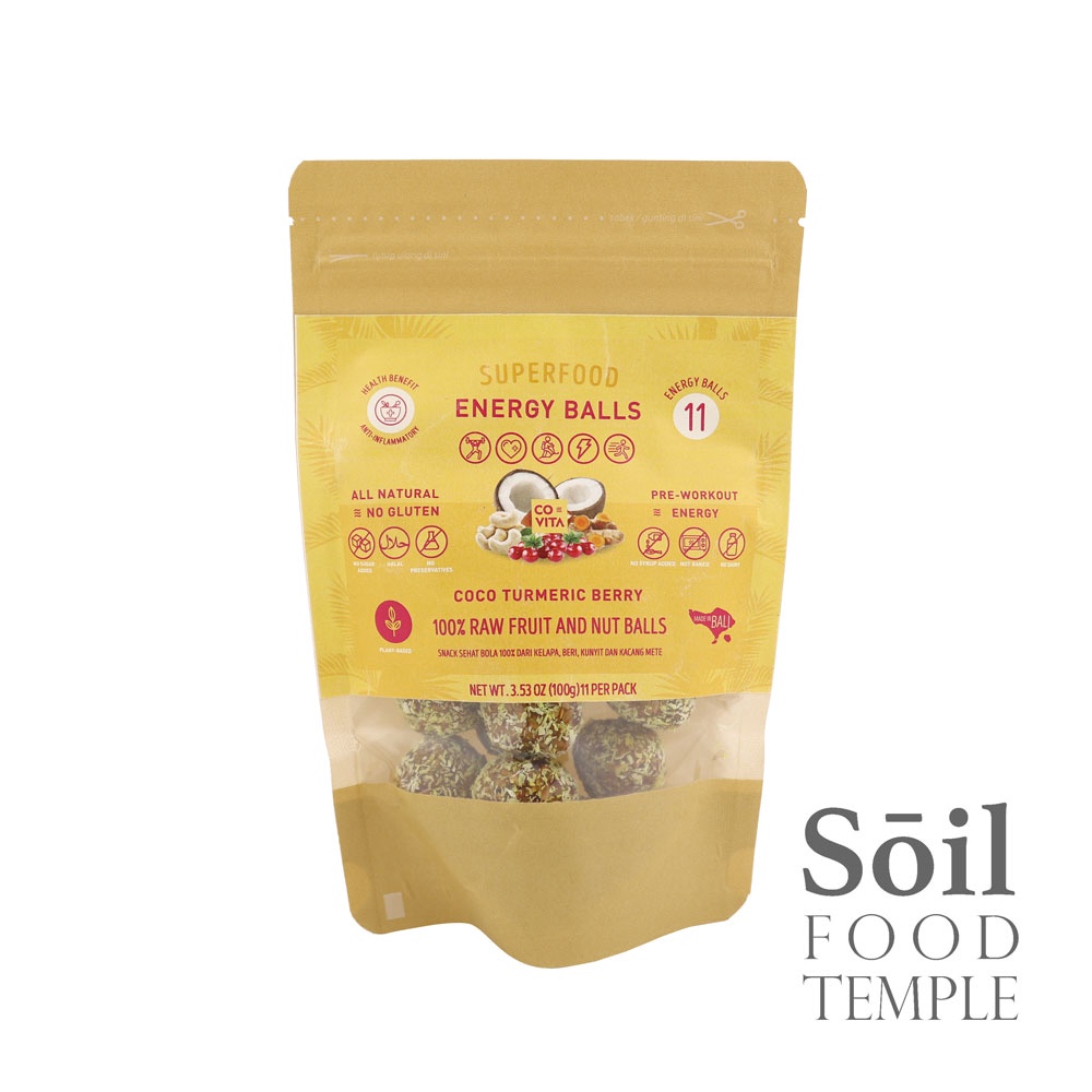 

Covita Energy Balls Coco Turmeric Berry / Kunyit Berry 100gr
