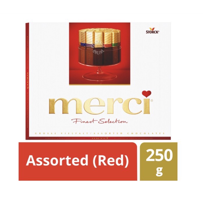 

STORCK MERCI FINE ASSORTED CHOCOLAT / COKLAT IMPORT 250 G