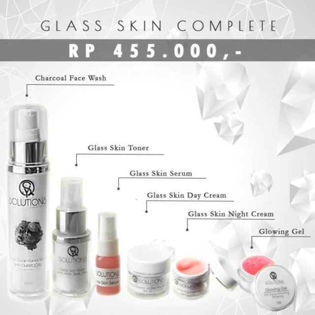 SYQ SOLUTIONS.paket skin care syq glass skin solution.paket komplit