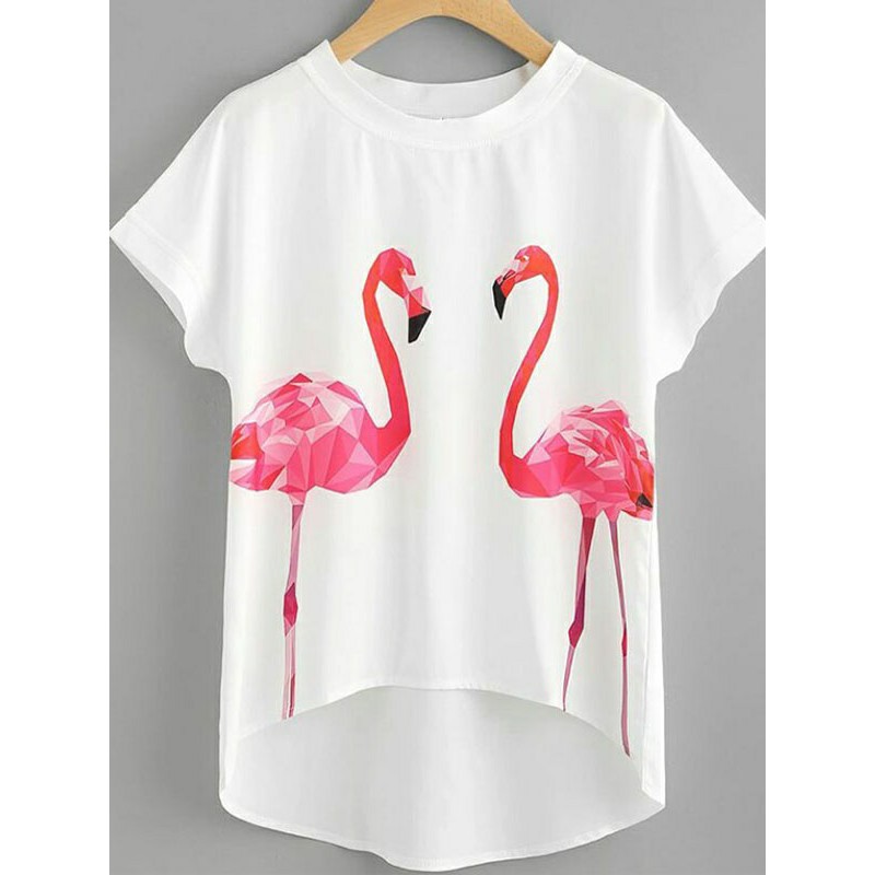 Termurah BLOUSE JUMBO PINK FLAMINGGO BAJU ATASAN WANITA JUMBO