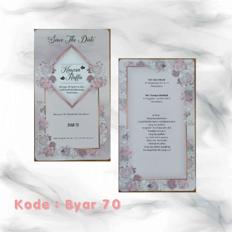 Kertas Blangko Undangan BYAR 70
