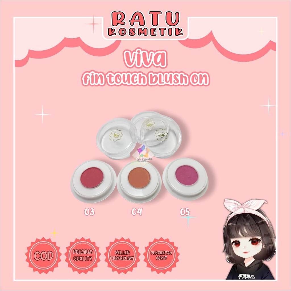 ❤ RATU ❤ Viva Fin Touch | Blush On | Finishing Touch 2g (✔️BPOM)