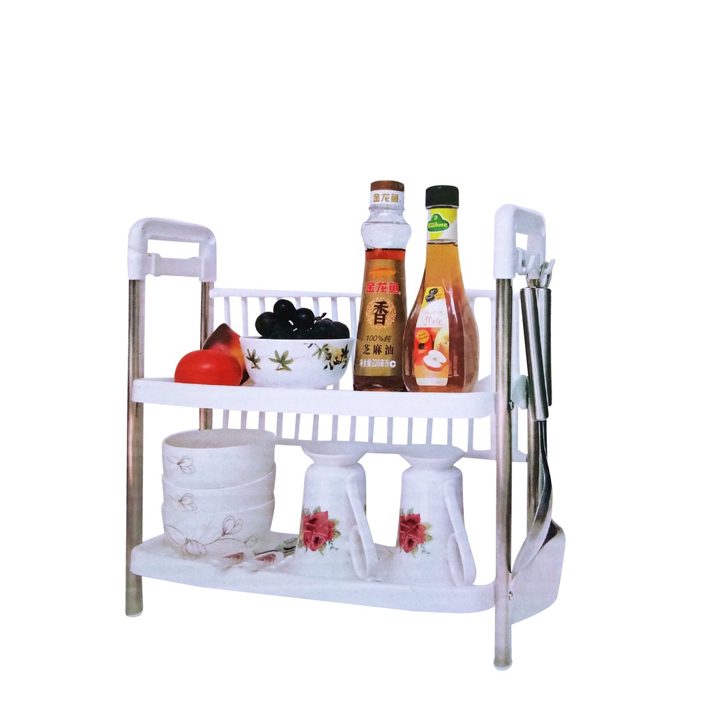 Rak Pengering Piring Baja 2 Layer Steel Dish Rack Doky