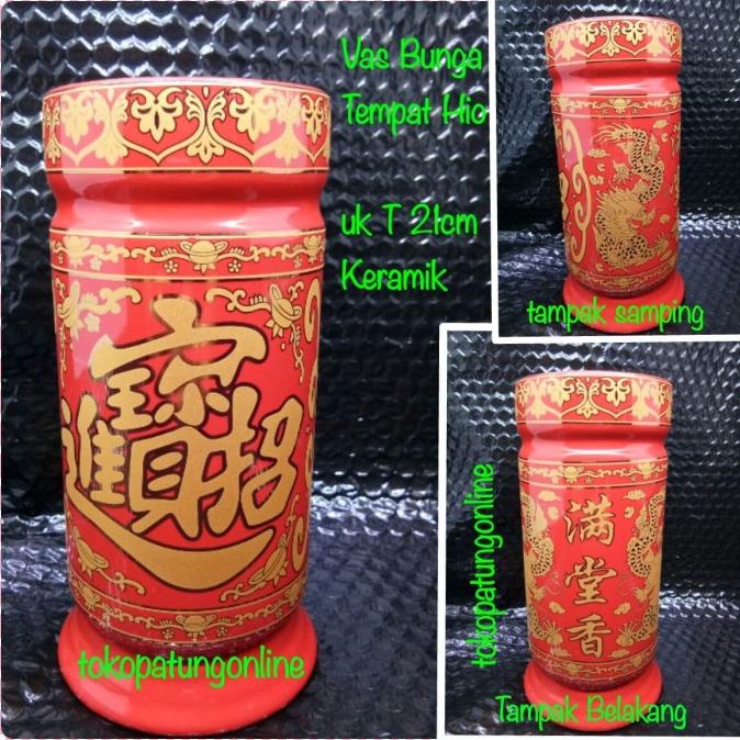 Vas Bunga Naga Puja Keramik 01