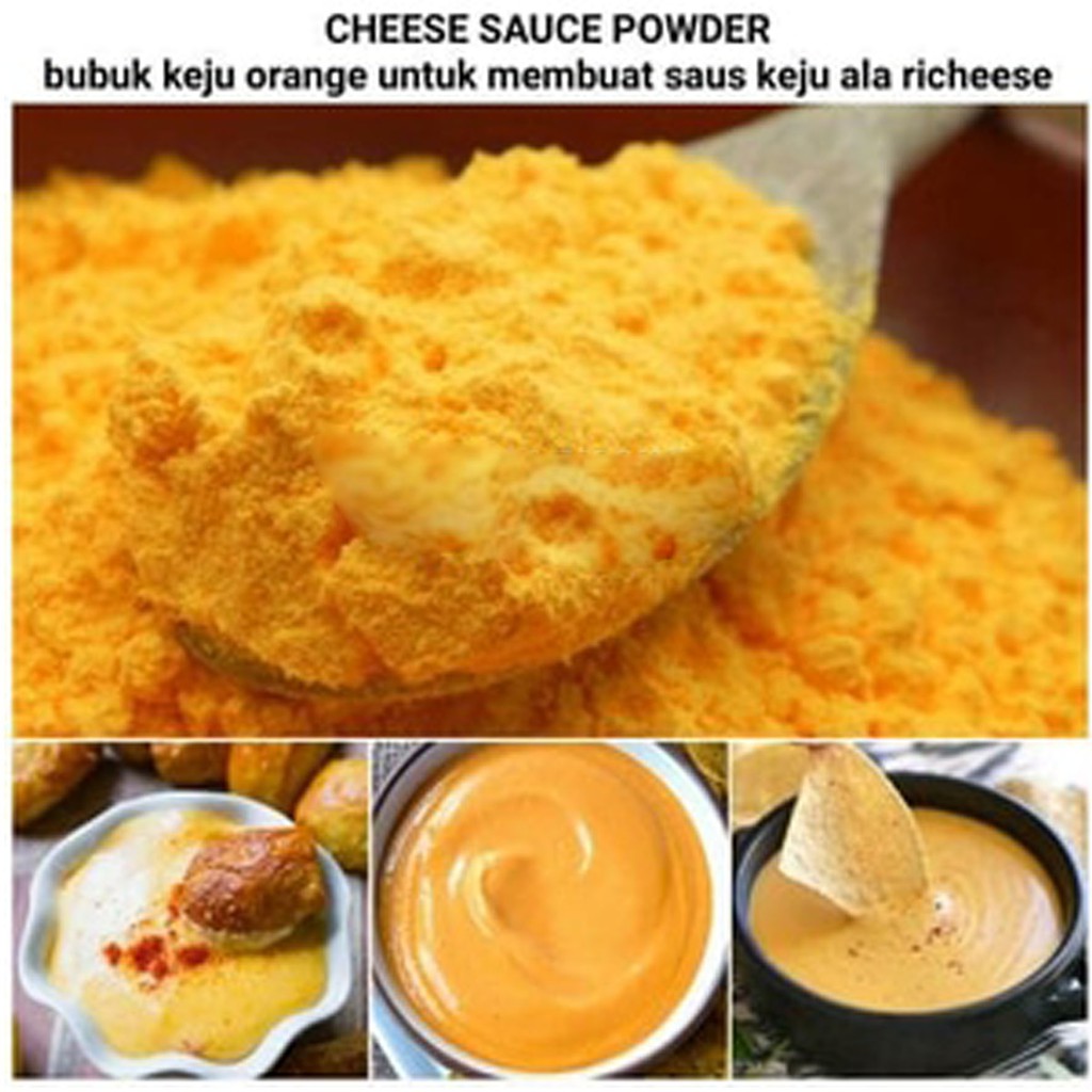 CHEESE SAUCE POWDER 100GR - BUBUK SAUS KEJU ORANGE KERRY TONE BUMBU ORANYE SAOS SUSHI RICHEESE HALAL