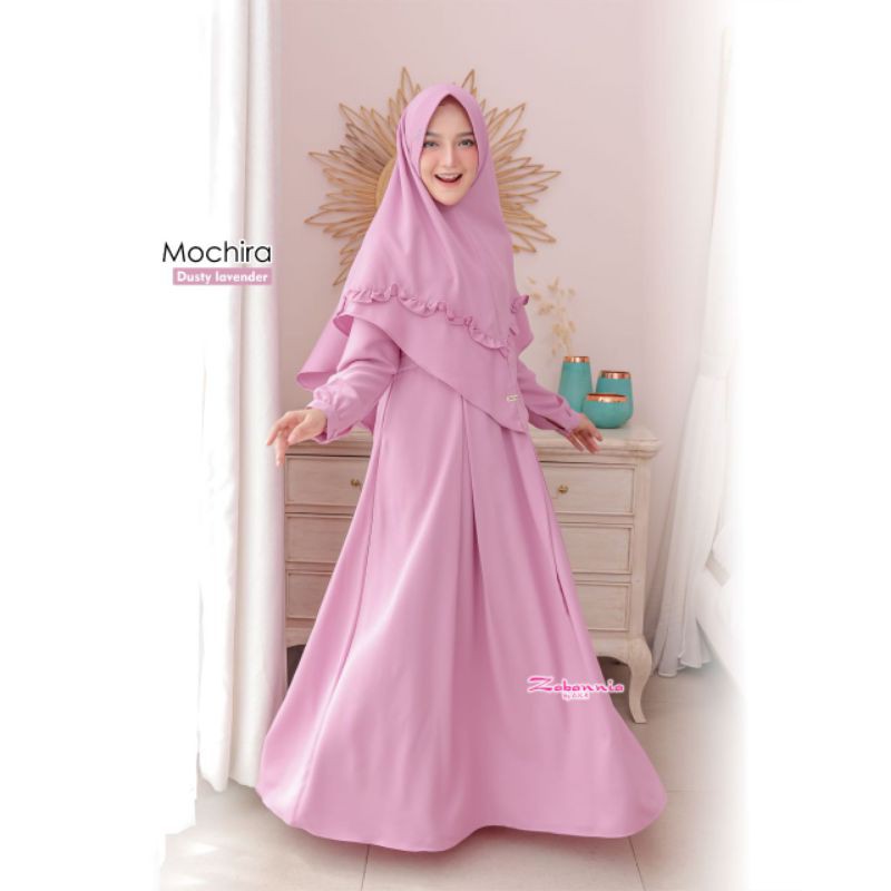 Gamis Dress Busui Polos Set Mochira Original branded by Zabannia