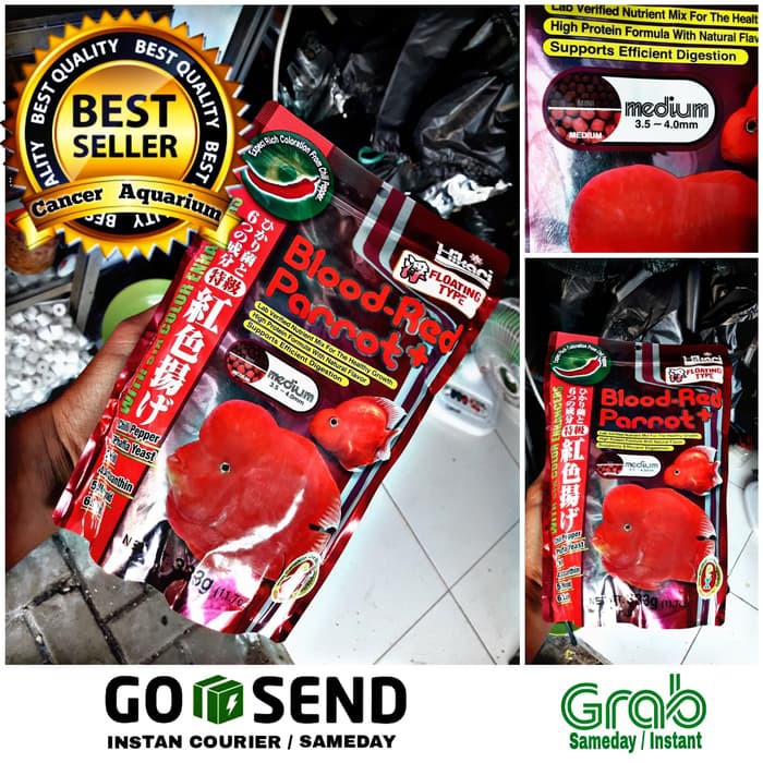 Pakan / Pelet Hikari Blood Red Parrot 333gram