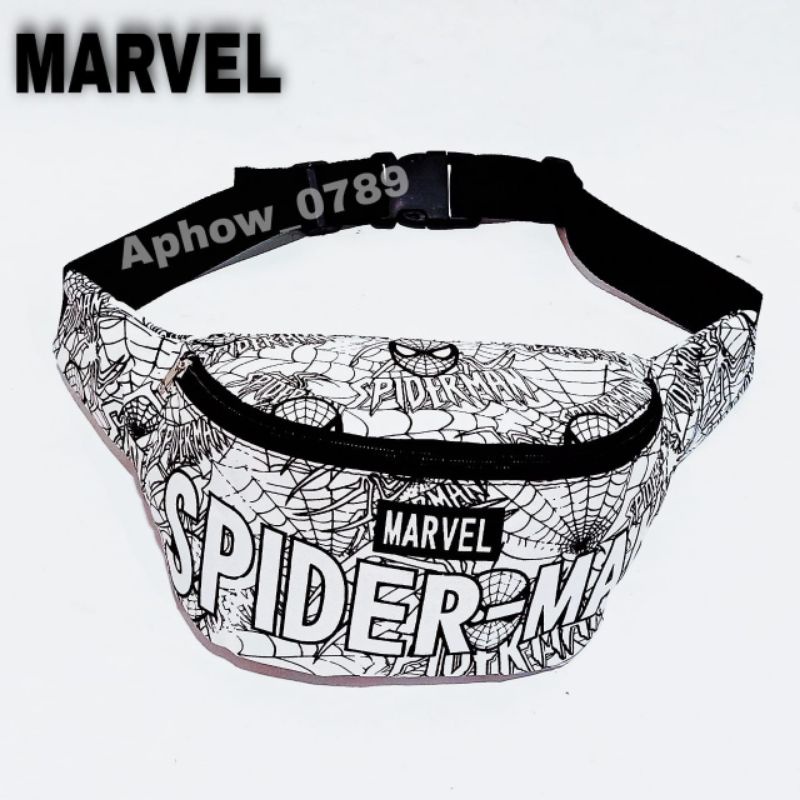 Tas selempang Waistbag anak / tas bahu anak marvel