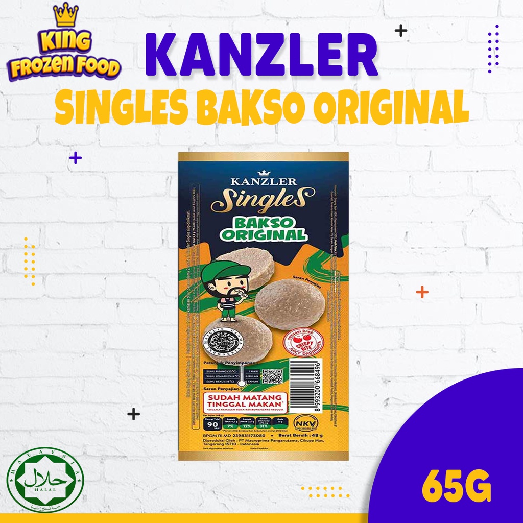 Kanzler Singles Bakso Original&amp;Keju 4pcs