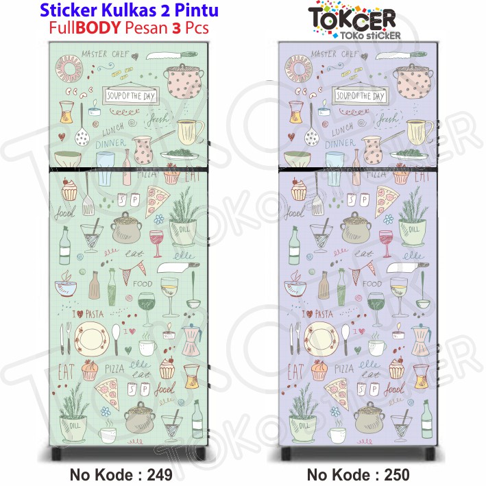 Stiker Kulkas 2 Pintu MasterChef Shabby