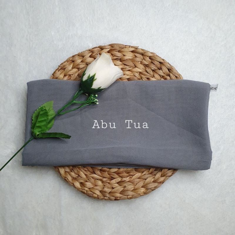 hijab BELLA SQUARE Pollycotton premium-Abu Tua