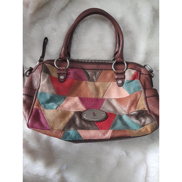 tas fossil maddox satchel pw large preloved