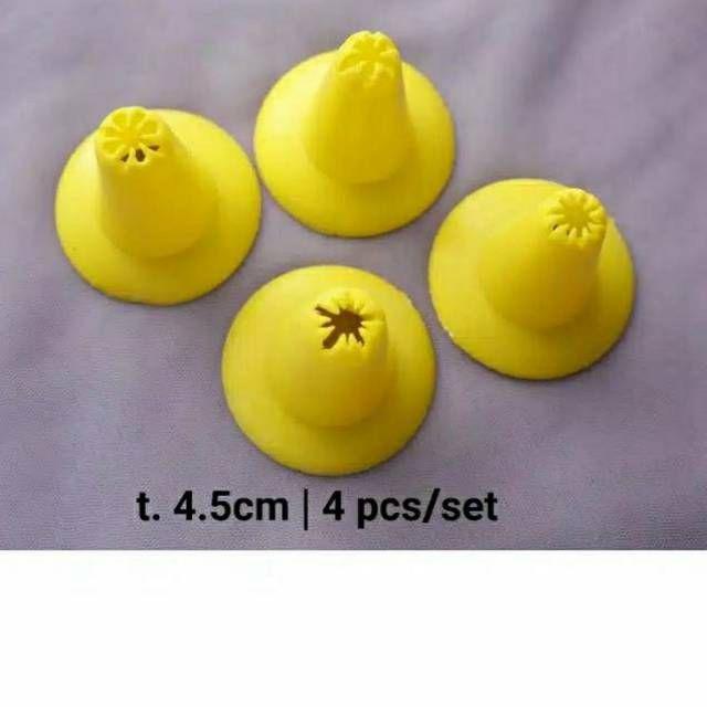 Cetakan Kue Semprit / Kue Kering Plastik Isi 4