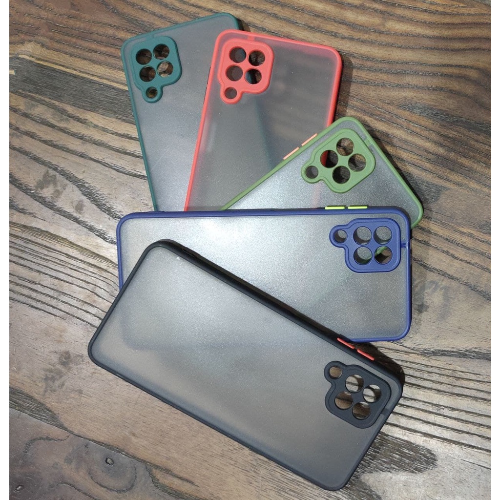 Samsung M22 A22 M32 4G Casing Mychoice Case Dove Softcase Warna Hardcase List Hitam Biru Merah Hijau