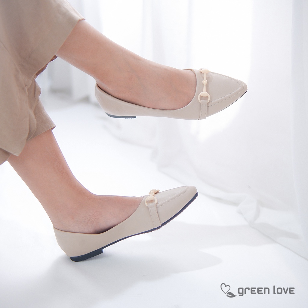 Green Love Sepatu Flat JULY