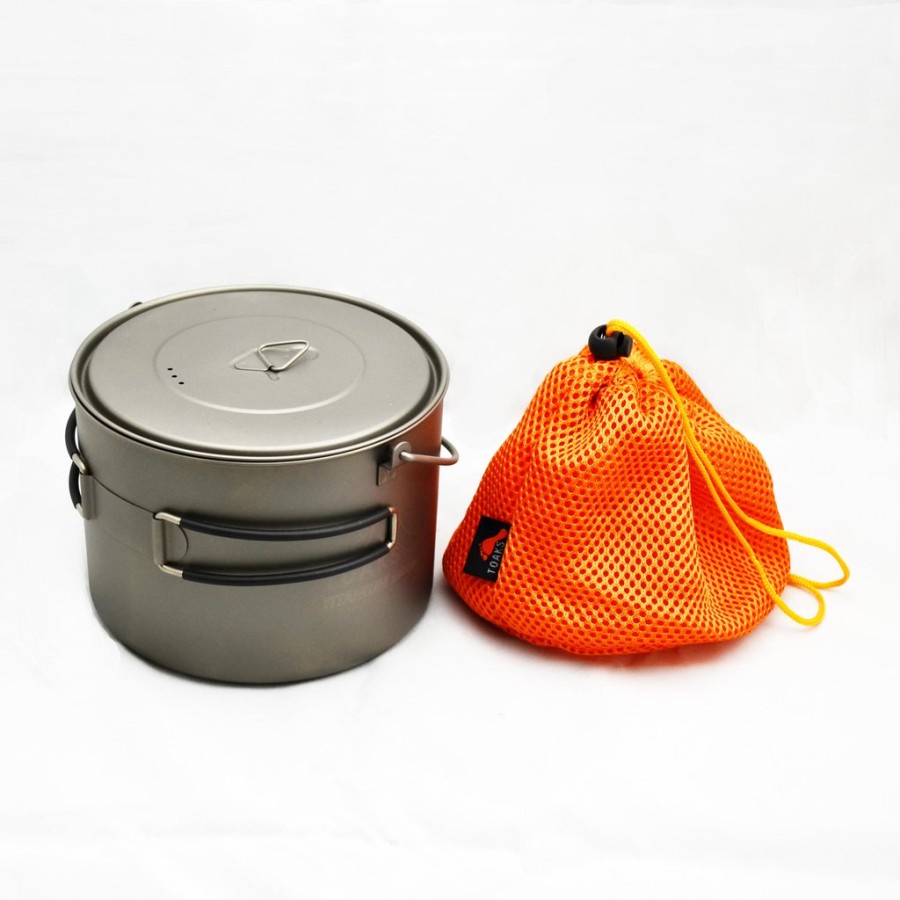 Alat Masak Camping Panci Camping TOAKS Titanium 1600ml Pot With Bail Handle