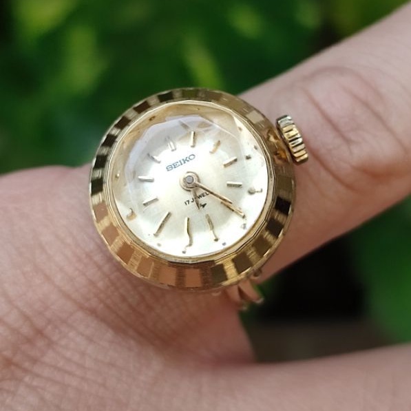 Jam Cincin Seiko Vintage (Jam Bekas Manual Winding)