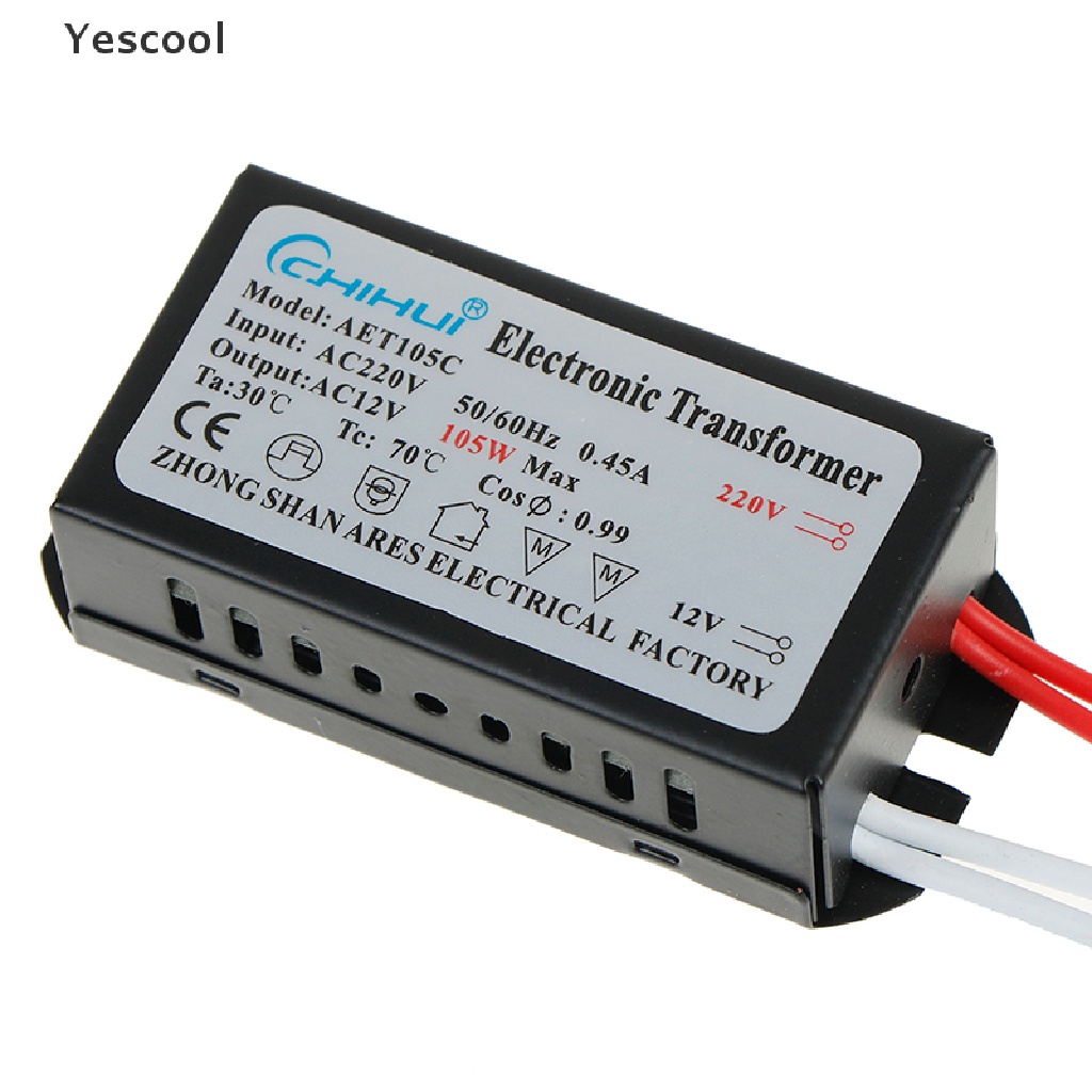 Yescool transformer Elektronik AC 12V 20W / 40W / 60W / 80W / 105W / 120W / 50W