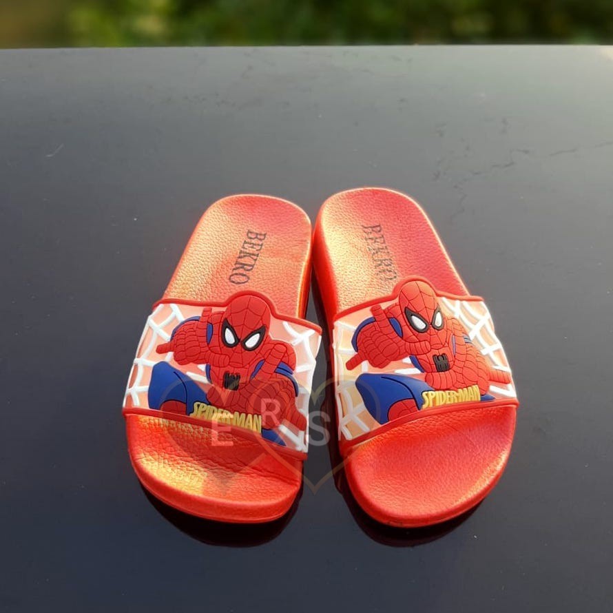 TOKOERS 8B Sandal Anak Import Laki laki Umur 3 4 5 6 7 8 tahun - Bekro Karakter Spiderman