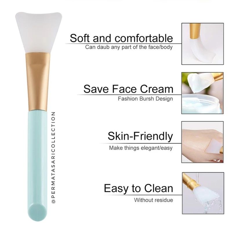 Kuas Masker Perawatan Wajah Silikon Silicone Brush Skincare