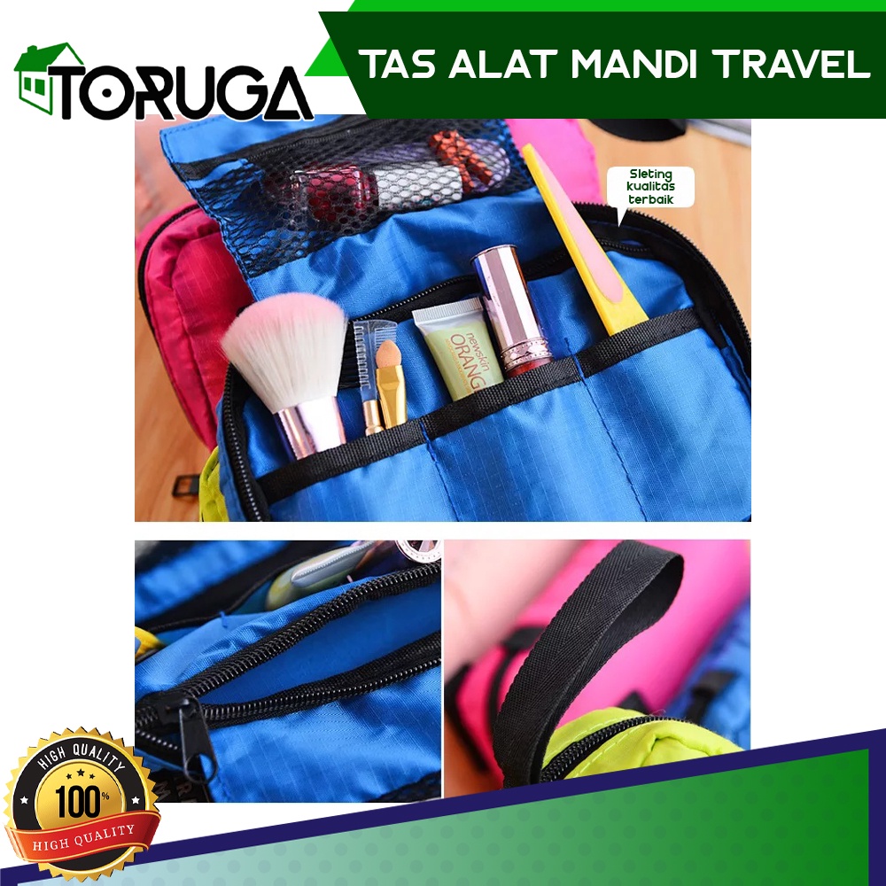 TAS TEMPAT PENYIMPANAN ALAT MANDI KOSMETIK GANTUNG TOILET TRAVEL MATE BAG ORGANIZER TOILETRIES