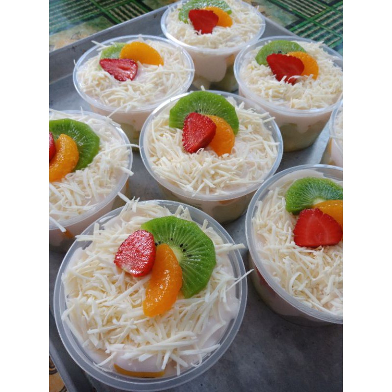 

salad buah no jelly full buah